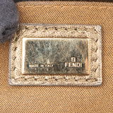 Fendi Golden Leather Zucca Chef Handbag