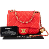 Chanel Quilted Lambskin Single Flap Crossbody Bag