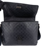 Gucci GG Leather Monogram Sherry Business Messenger Bag