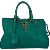 Saint Laurent Green Leather Y Handbag