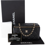 Chanel Quilted Caviar Leather CC Vanity Crossbody Bag