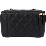 Chanel Quilted Caviar Leather CC Vanity Crossbody Bag