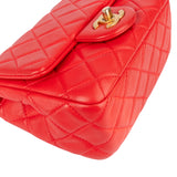 Chanel Quilted Lambskin Single Flap Crossbody Bag