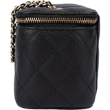 Chanel Quilted Caviar Leather CC Vanity Crossbody Bag