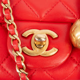 Chanel Quilted Lambskin Single Flap Crossbody Bag
