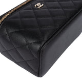 Chanel Quilted Caviar Leather CC Vanity Crossbody Bag