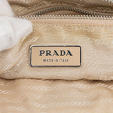 Prada White Nylon Triangle Shoulder Bag