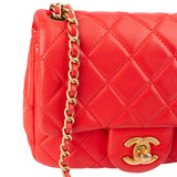 Chanel Quilted Lambskin Single Flap Crossbody Bag