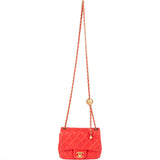 Chanel Quilted Lambskin Single Flap Crossbody Bag