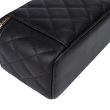 Chanel Quilted Caviar Leather CC Vanity Crossbody Bag