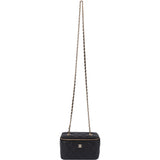 Chanel Quilted Caviar Leather CC Vanity Crossbody Bag