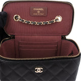 Chanel Quilted Caviar Leather CC Vanity Crossbody Bag