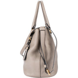 Prada Grey Leather Vitello Handbag
