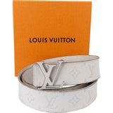Louis Vuitton Blanco Canvas Monogram Reversible Belt (95)