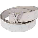 Louis Vuitton Blanco Canvas Monogram Reversible Belt (95)