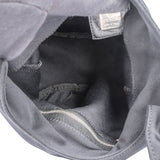 Fendi Black Cotton Baguette Buckle Shoulder Bag
