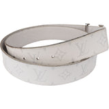 Louis Vuitton Blanco Canvas Monogram Reversible Belt (95)