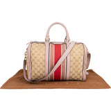 Gucci GG Monogram Stripe Boston Handbag