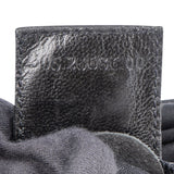 Fendi Black Cotton Baguette Buckle Shoulder Bag