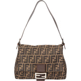 Fendi FF Monogram Baguette Mamma Handbag