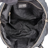 Prada Leather Twin Pocket Triangle Shoulder Bag