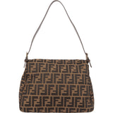 Fendi FF Monogram Baguette Mamma Handbag