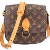 Louis vuitton Canvas Monogram Saint Cloud MM Crossbody Bag