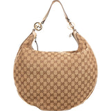 Gucci Monogram GG Canvas Britt Interlocking G Hobo Shoulder Bag