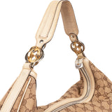Gucci Monogram GG Canvas Britt Interlocking G Hobo Shoulder Bag