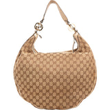Gucci Monogram GG Canvas Britt Interlocking G Hobo Shoulder Bag