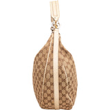 Gucci Monogram GG Canvas Britt Interlocking G Hobo Shoulder Bag
