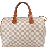 Louis Vuitton Damier Azur Monogram Speedy 30 Handbag