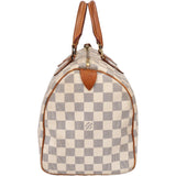 Louis Vuitton Damier Azur Monogram Speedy 30 Handbag