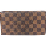 Louis Vuitton Damier Ebene Monogram Sarah Wallet
