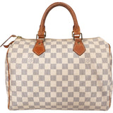 Louis Vuitton Damier Azur Monogram Speedy 30 Handbag