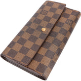 Louis Vuitton Damier Ebene Monogram Sarah Wallet