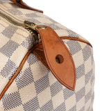 Louis Vuitton Damier Azur Monogram Speedy 30 Handbag