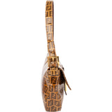 Fendi FF Patent Monogram Baguette Handbag