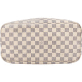 Louis Vuitton Damier Azur Monogram Neverfull MM Shopper Handbag