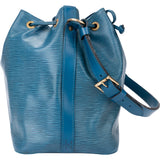 Louis Vuitton Blue Epi Leather Sac Noe Petit Shoulder Bag