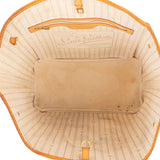 Louis Vuitton Damier Azur Monogram Neverfull MM Shopper Handbag