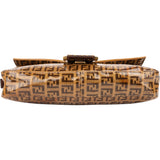 Fendi FF Patent Monogram Baguette Handbag
