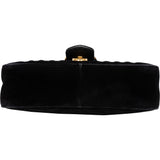 Gucci Black Satin Marmont Crossbody Bag