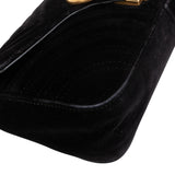 Gucci Black Satin Marmont Crossbody Bag