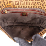 Fendi FF Patent Monogram Baguette Handbag