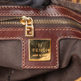 Fendi FF Patent Monogram Baguette Handbag
