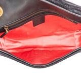 Gucci Black Satin Marmont Crossbody Bag