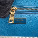 Prada Bicolor Saffiano Leather Galleria Handbag