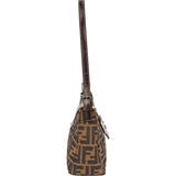 Fendi FF Monogram Baguette Buckle Shoulder Bag
