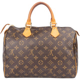 Louis Vuitton Canvas Monogram Speedy 30 Handbag
